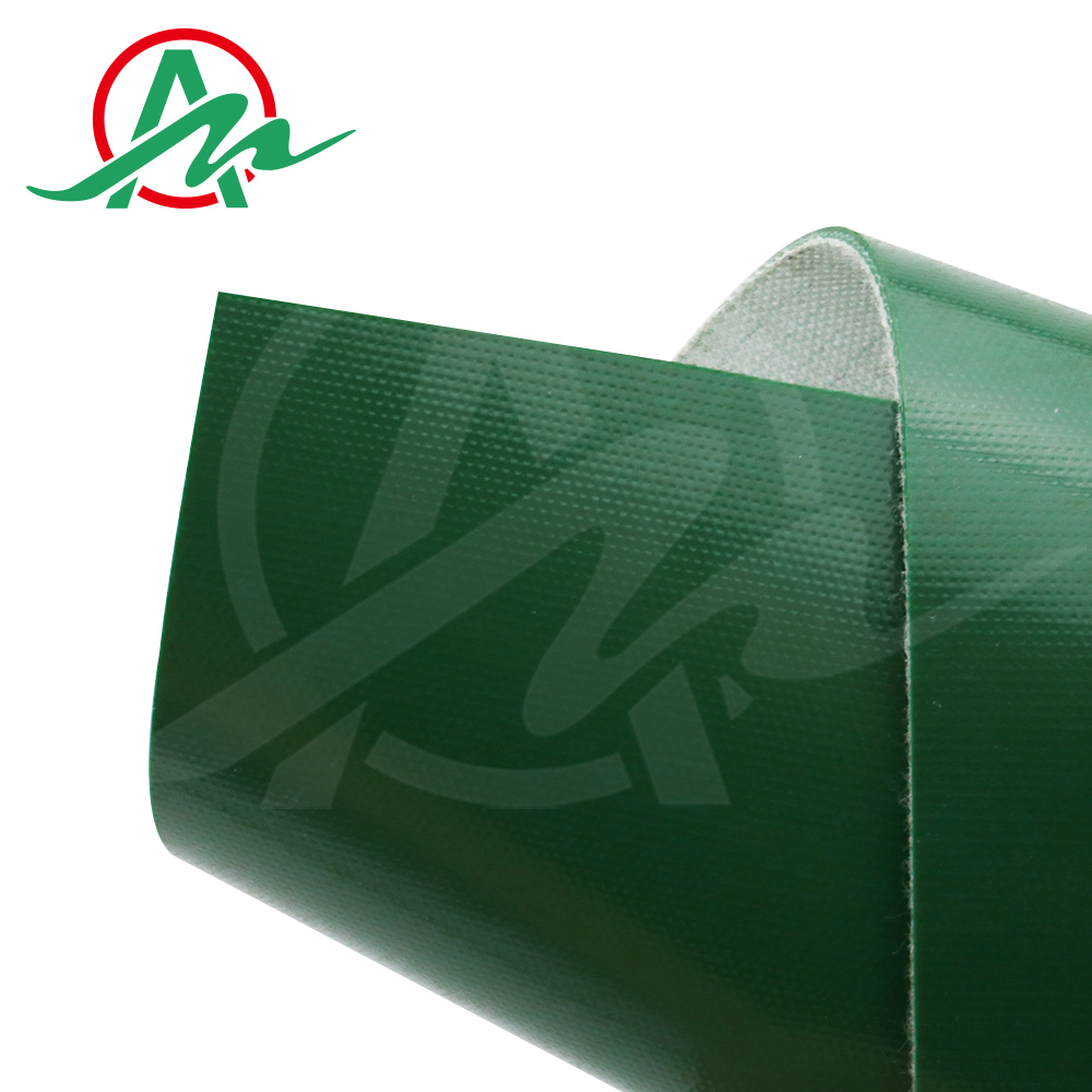 Green PVC conveyor belt