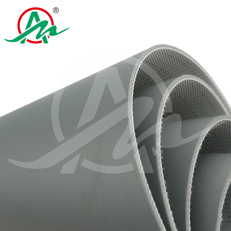 Customized grey PVC conveyor belt