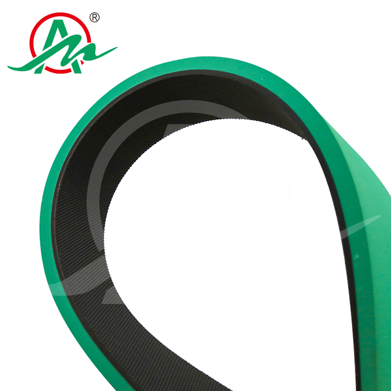 Customized flat rubber belt add green rubber for box folding-gluing machine
