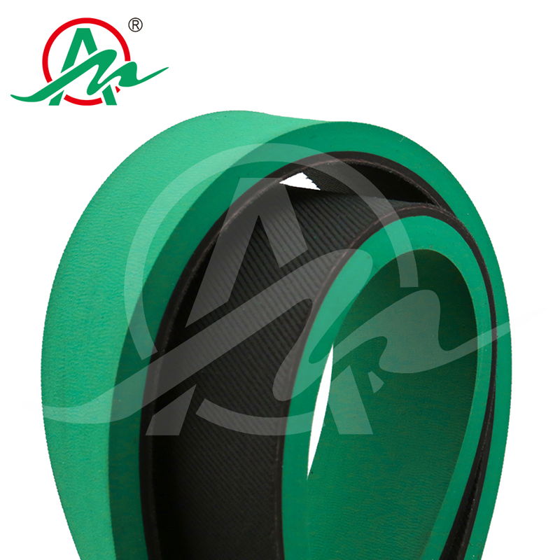 Customized flat rubber belt add green rubber for box folding-gluing machine