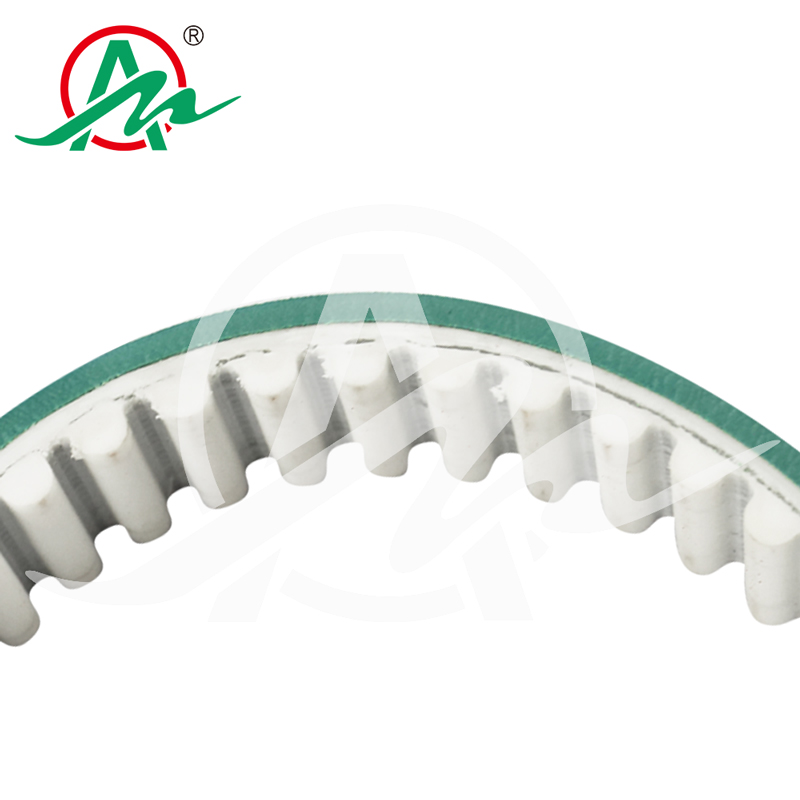 Customized  PU timing belt HTM14M with coating green rubber