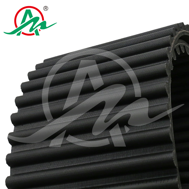 Customized black single side teeth rubber synchronous/timing belt, HTD14M