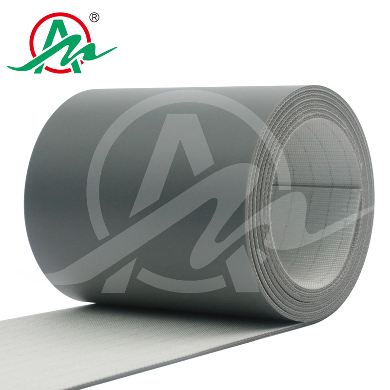 Grey PVC conveyor belt